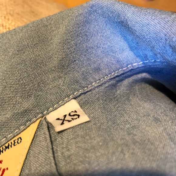 Agolde Sleeveless Button Down Denim Blouse - Picture 9 of 12